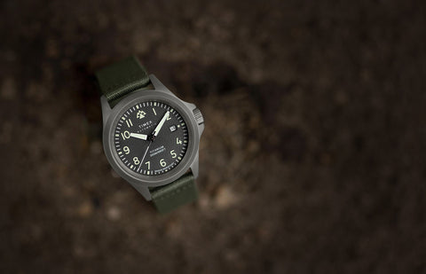 Expedition® Field Post Titanium Automatic 41mm Recycled Fabric Strap W ...