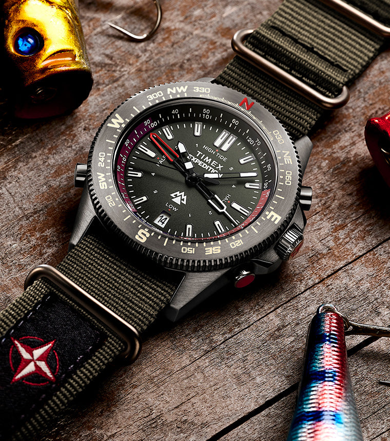 Expedition Tide-Temp-Compass 43mm Fabric Strap Watch - TW2W91100