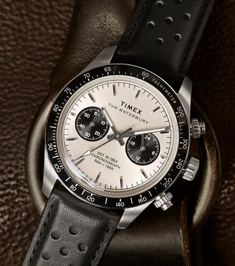 S*i様 TIMEX Waterbury クロノグラフ Waterbury Heritage Chronograph 39mm Leather Strap Watch