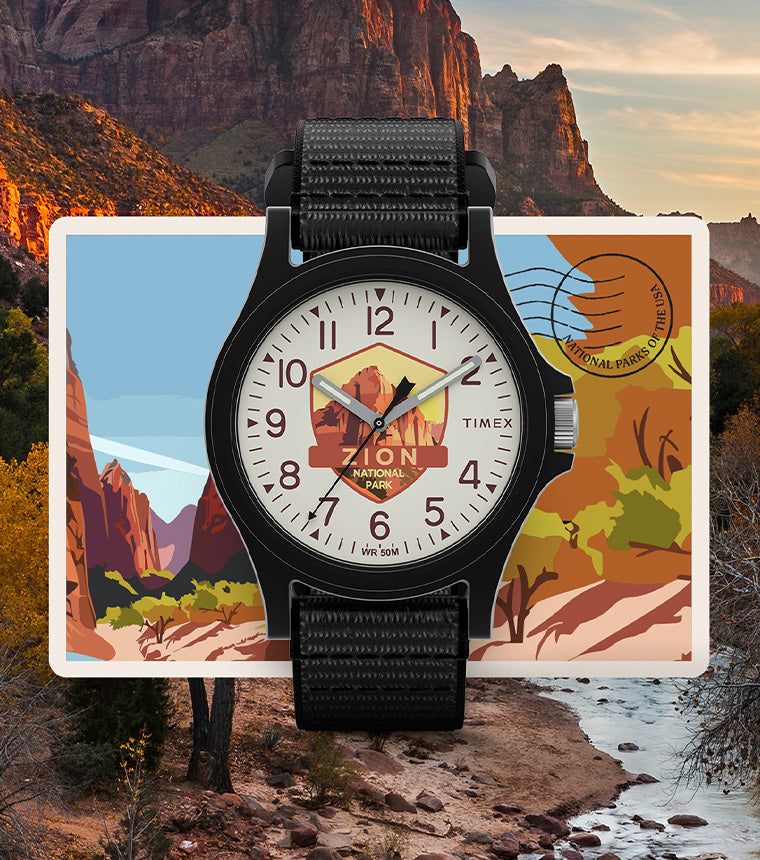 Timex Zion National Park 40mm Fabric Strap Watch - TW2Y32500