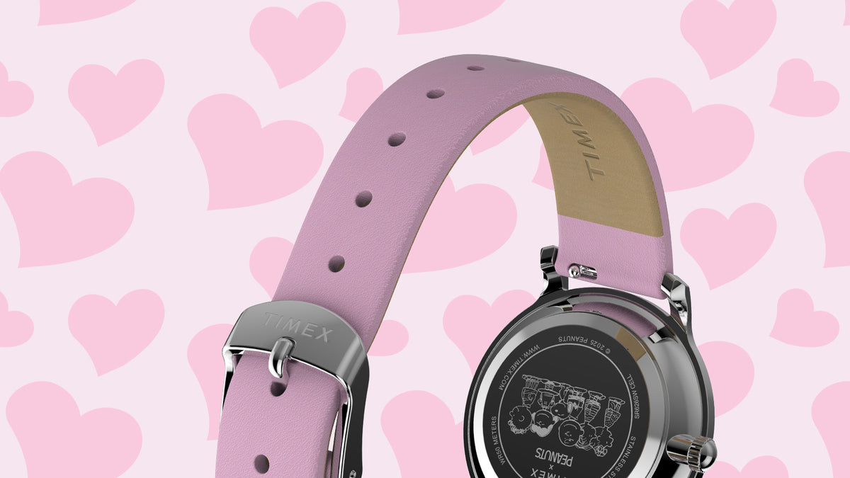 Peanuts® x Timex Transcend Snoopy Hug 31mm Leather Strap Watch ...