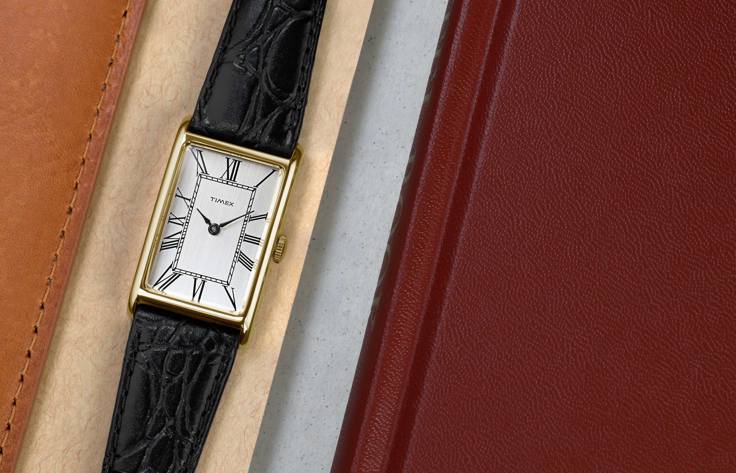 Timex 1976 Lexington Reissue 21mm Leather Strap Watch - TW2Y56200