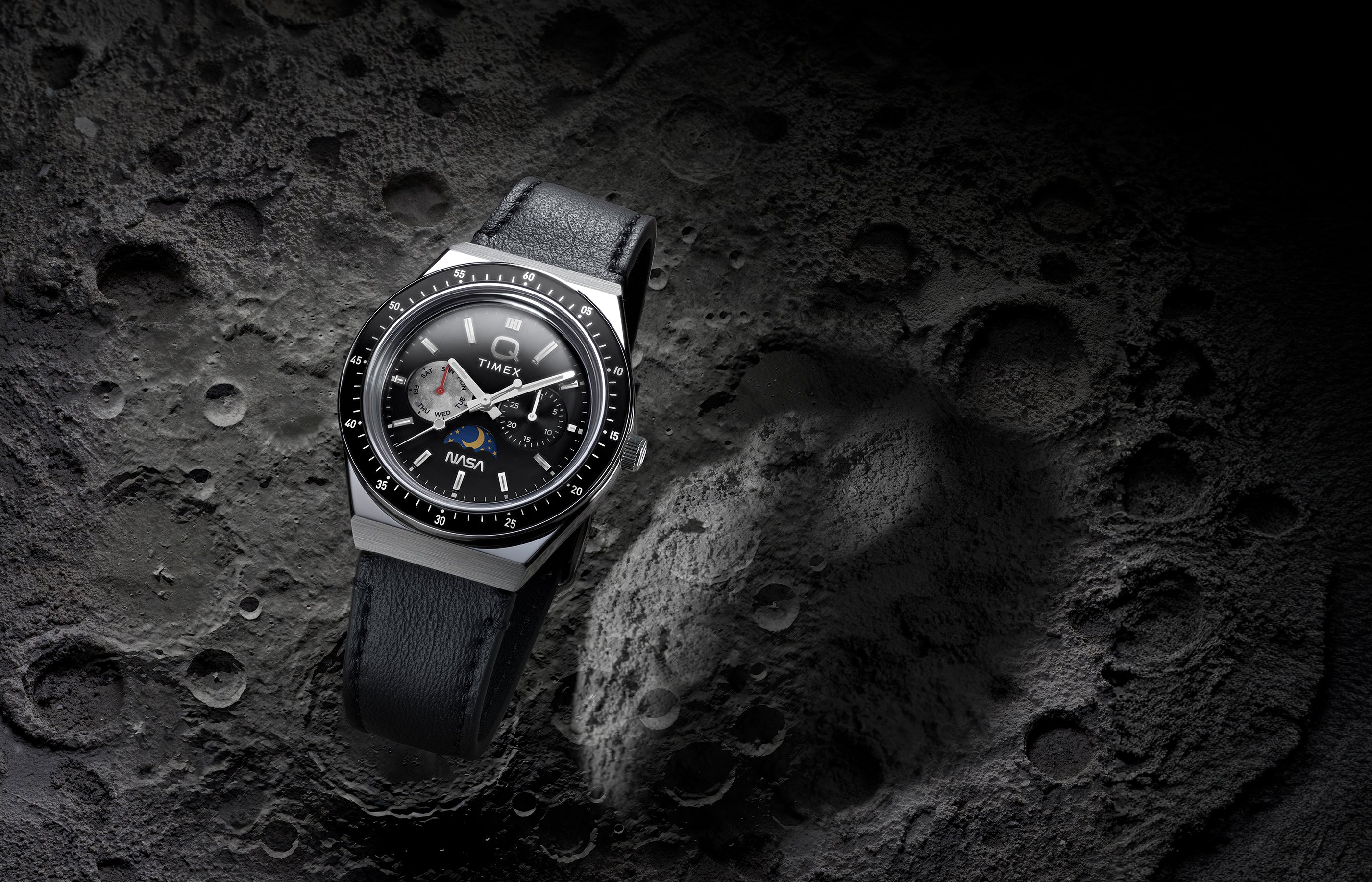 Q Timex NASA 40mm Leather Strap Watch - TW2Y56800 | Timex US