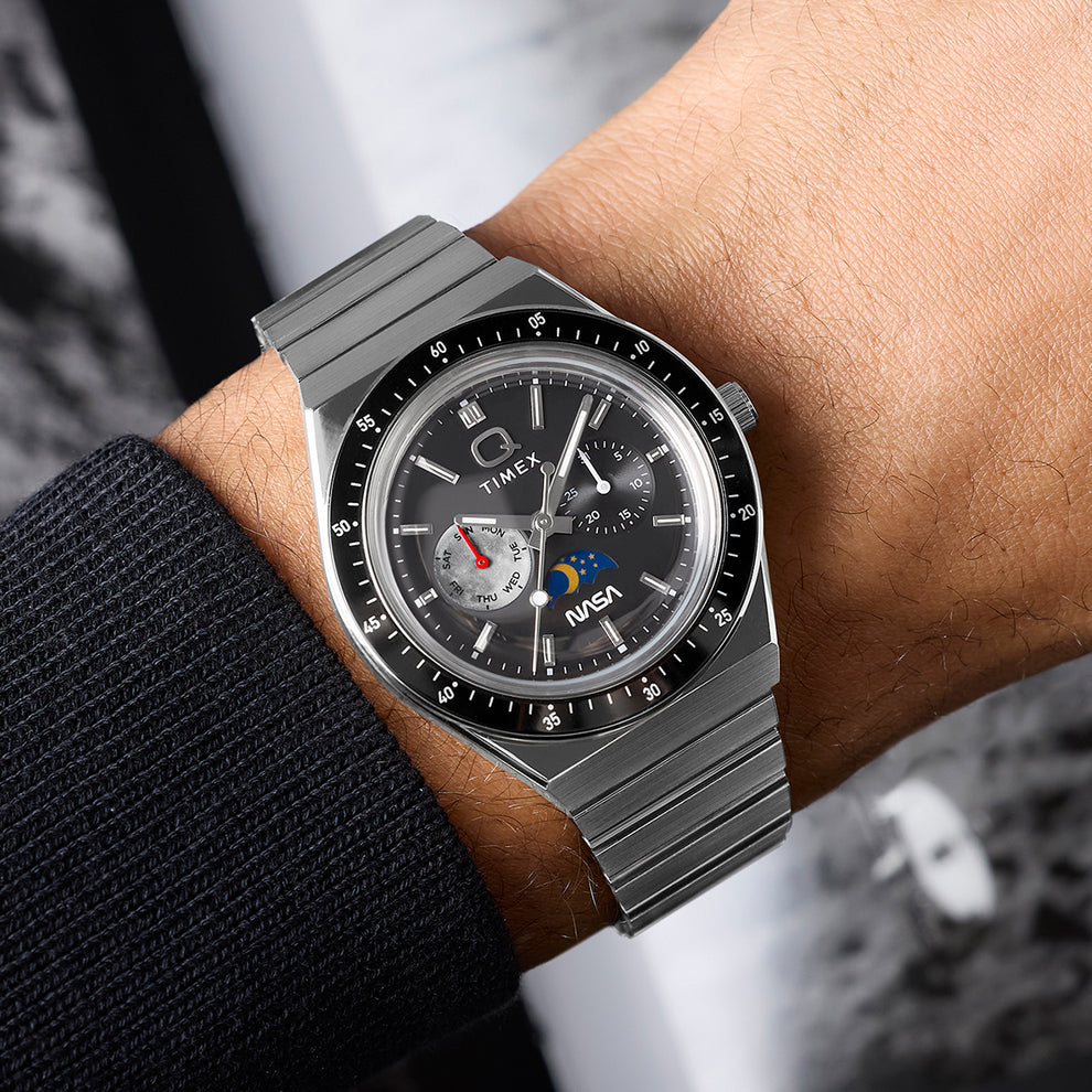 Q Timex NASA 40mm Stainless Steel Bracelet Watch - TW2Y56700 | Timex US