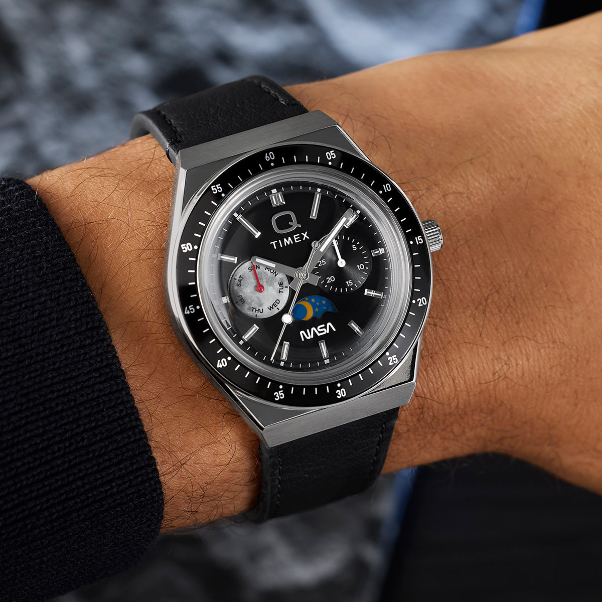 Q Timex NASA 40mm Leather Strap Watch - TW2Y56800 | Timex US