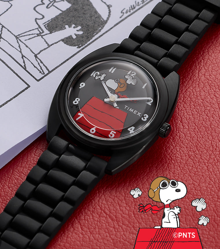 Peanuts® x Timex 1979 Reissue Inspired 37mm Silicone Strap Watch