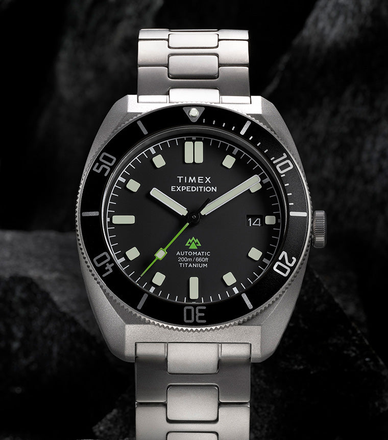 Expedition® Pioneer Titanium Automatic 41mm Bracelet Watch