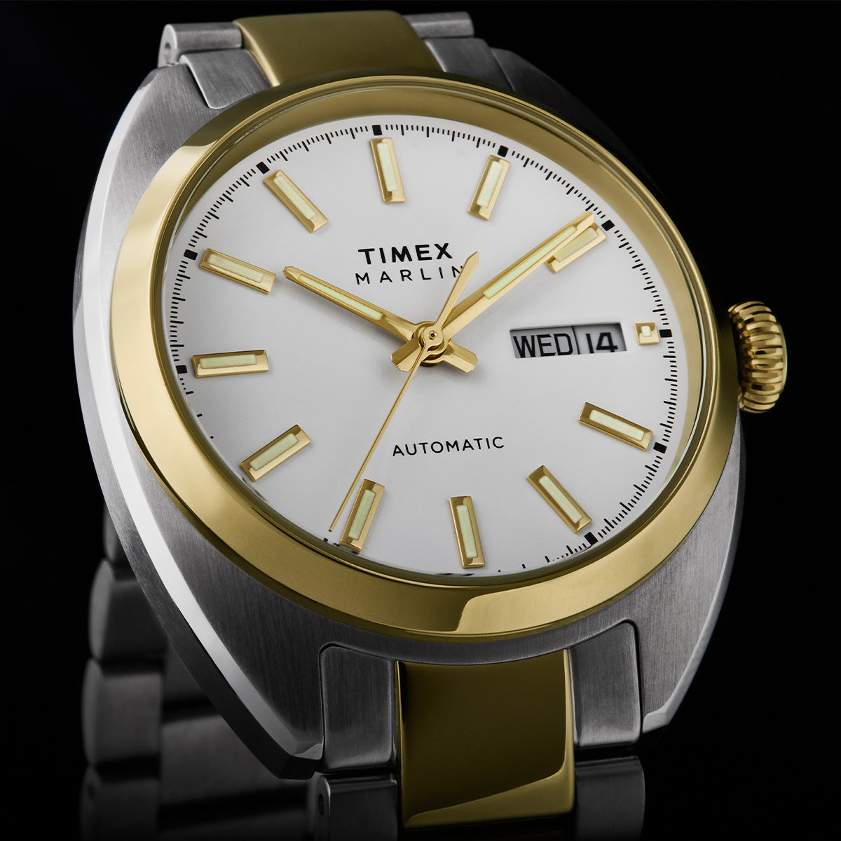 Marlin® Draper Automatic 37mm Stainless Steel Bracelet Watch