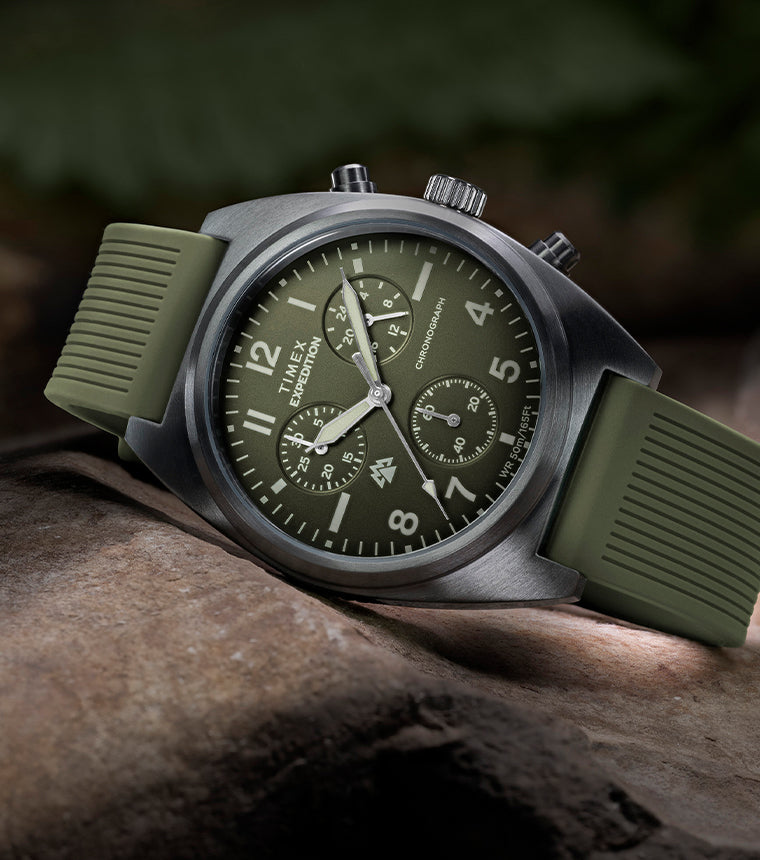 【美品】TIMEX EXPEDITION クロノグラフ 時計 Expedition® Capstone Chronograph 41mm Silicone Strap Watch