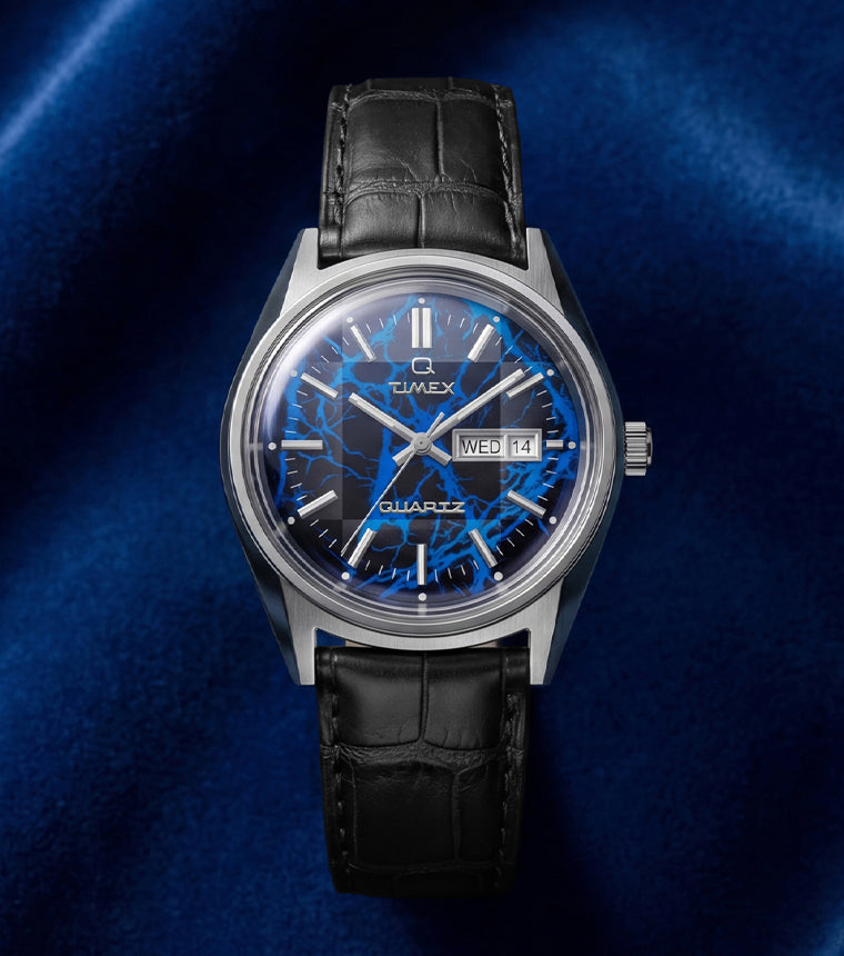 【T】Ｑ Timex Quartz腕時計　箱付き 稼動品 Q Timex Blue Vega 38mm Leather Strap Watch - TW6A33800 | Timex US