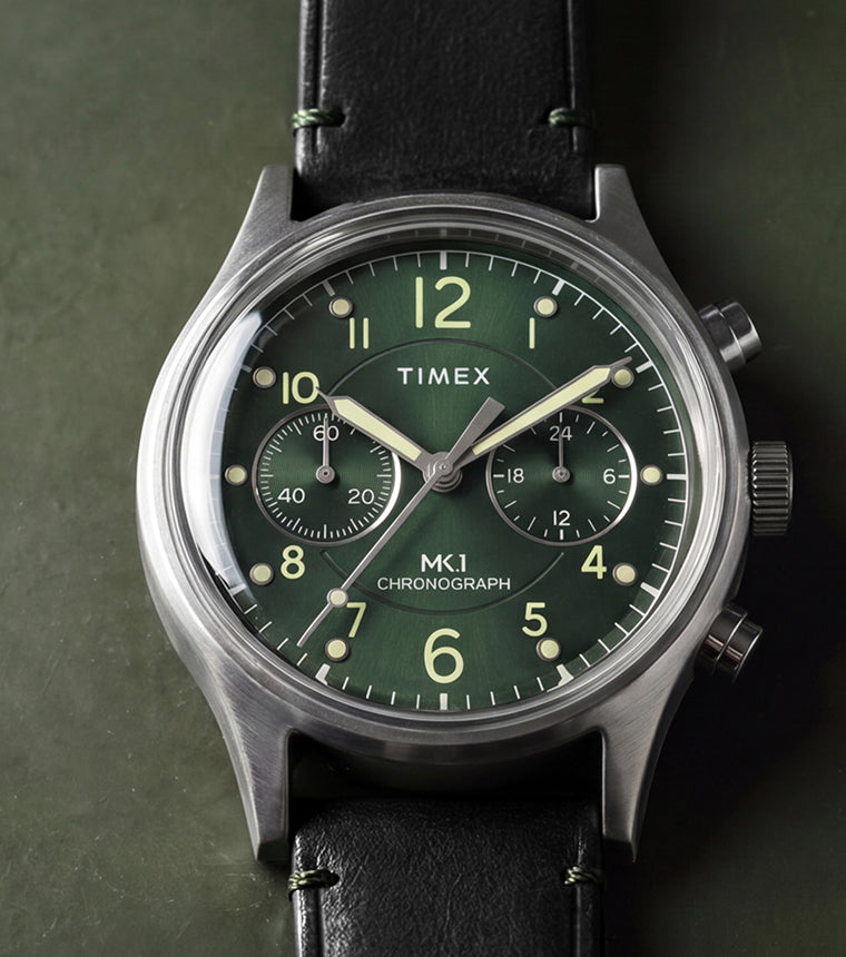 MK1® Chronograph 40mm Leather Strap Watch - TW2Y71200 | Timex US
