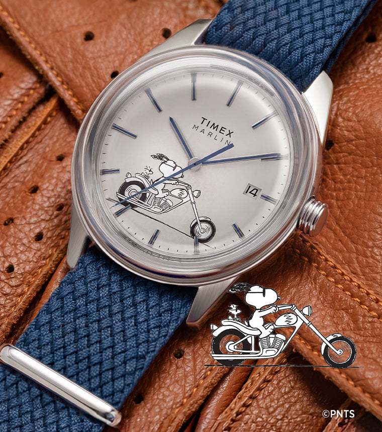 Peanuts® x Timex Marlin® Jet Automatic Easy Rider 38mm Fabric