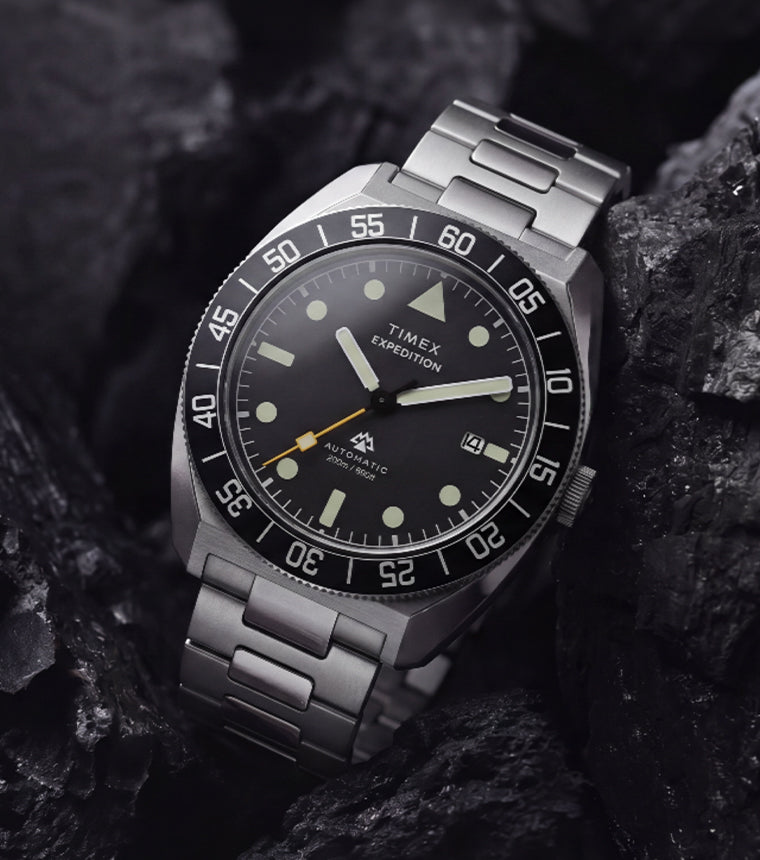 Expedition® Pioneer Automatic 41mm Stainless Steel Bracelet Watch