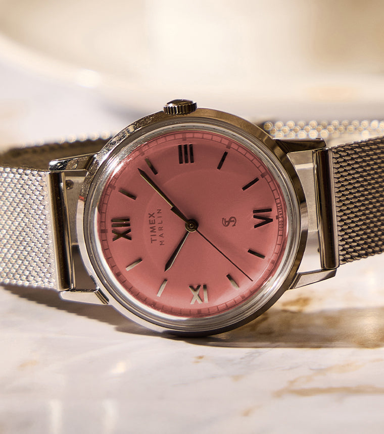 Todd Snyder x Timex Marlin® Mesh 34mm Stainless Steel Bracelet