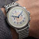 Marlin® Neo Classic Chronograph with a stainless-steel bracelet worn on a wrist.