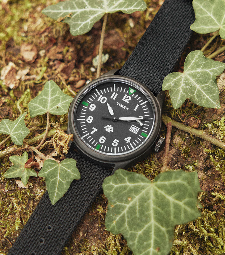 Expedition North® Traprock 43mm Eco-Friendly Fabric Strap Watch