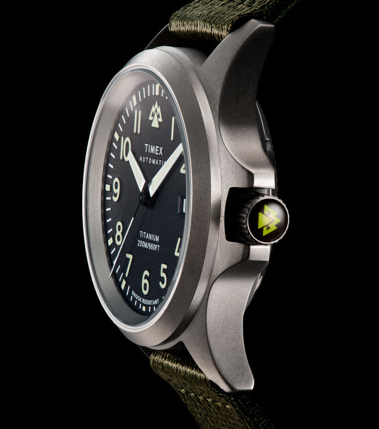 Expedition North® Titanium Automatic 41mm Recycled Fabric Strap 