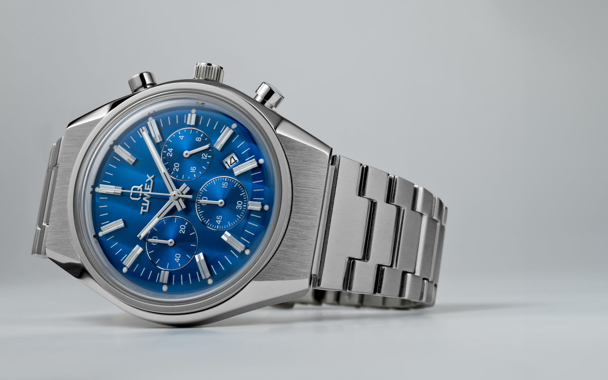 Timex Rene Q Timex Falcon Eye Chronograph 40mm Stainless Steel Bracelet Watch ...