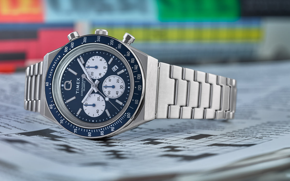 Q Timex Chronograph 40mm Stainless Steel Bracelet Watch - TW2W51600 ...