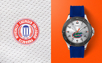 Collegiate Logo and Gamer Royal Blue Florida Gators Watch.