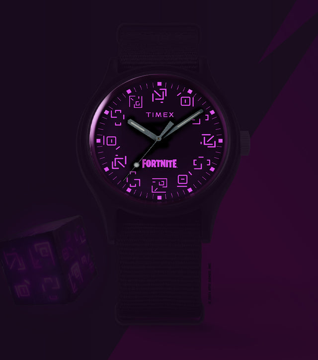 Timex MK1 x Fortnite® with Black Fabric Strap Watch - INDIGLO