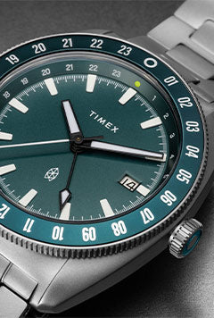 Timex x The James Brand Titanium Automatic GMT Watch Gift Set