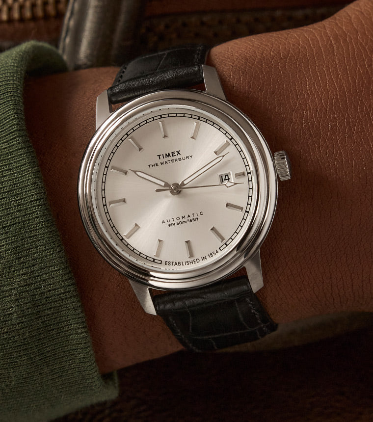 Waterbury Metropolitan Automatic 41mm Leather Strap Watch
