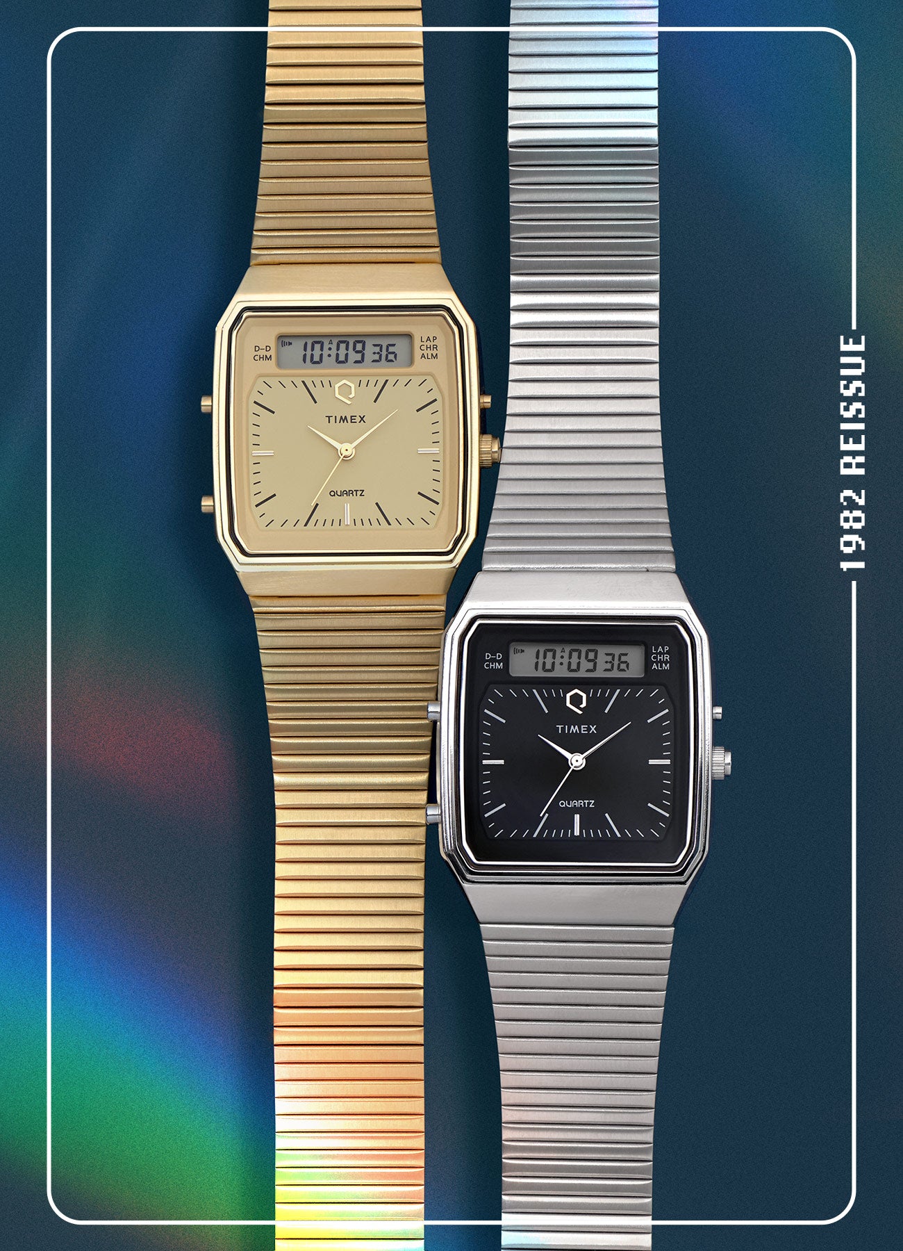 時計 Q Timex 1982 Ana-Digi Reissue Gear Champon: TIMEX Q 新作『Q Timex 1982 Ana-Digi』アナデジモデル