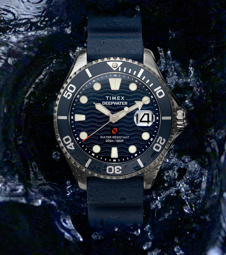 明*園様 TIMEX ダイバーズウォッチ DEEP WATER Deepwater Reef 200 Titanium Automatic 41mm Synthetic Rubber