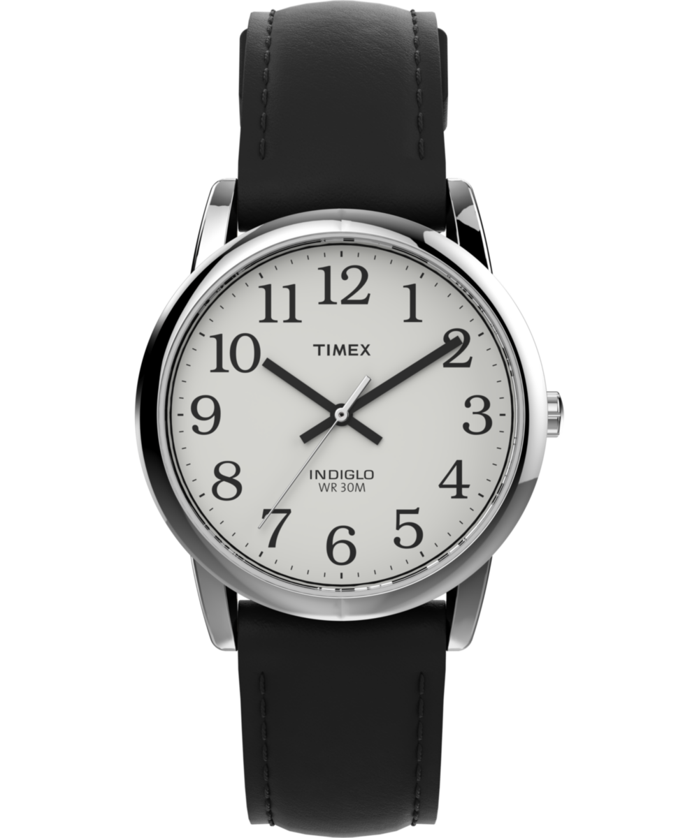Timex Easy Reader 35mm Leather Strap Watch