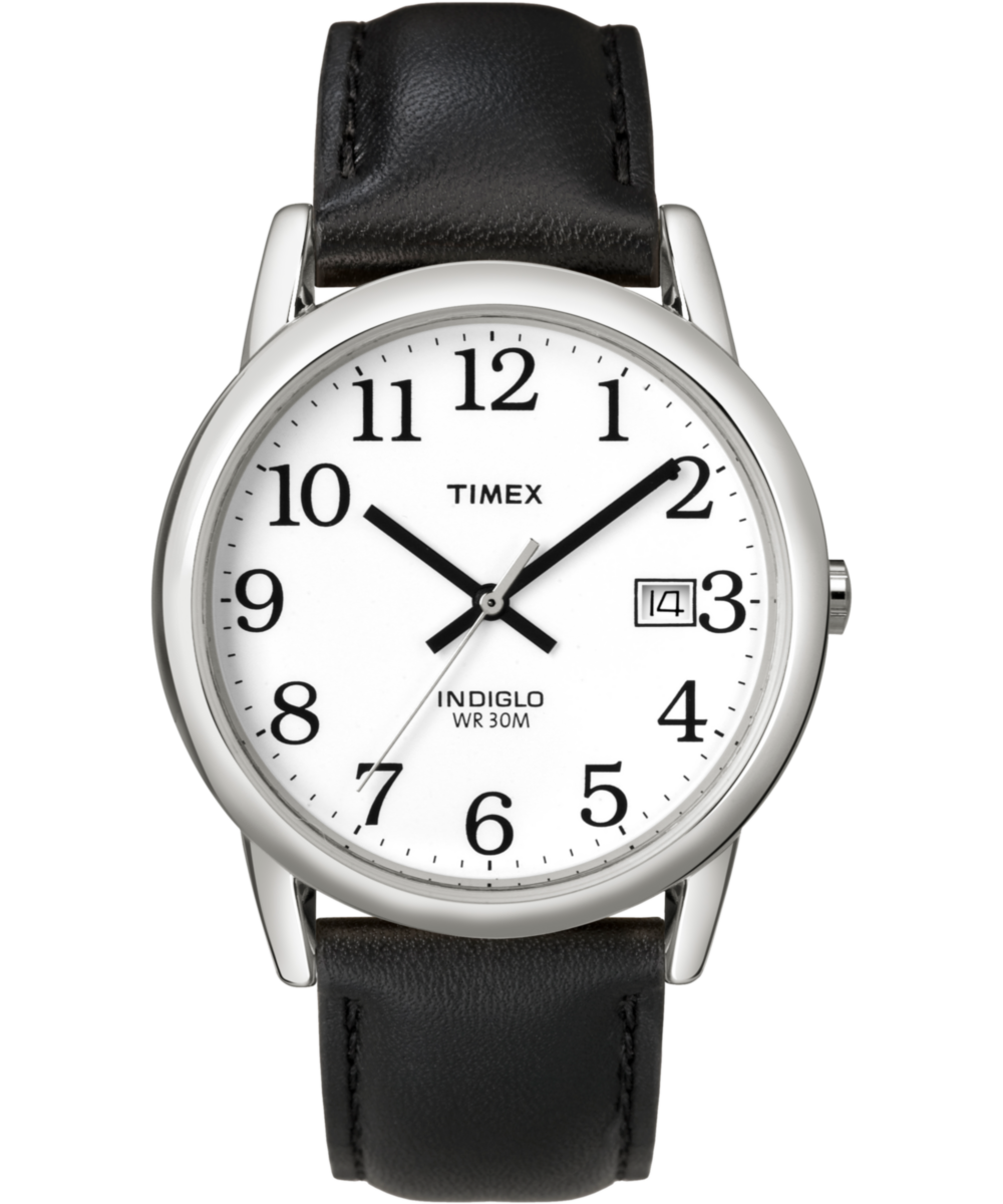Timex Easy Reader 35mm Leather Strap Watch