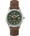 T40051 Expedition Metal Field 39mm Leather Strap Watch Primary Image