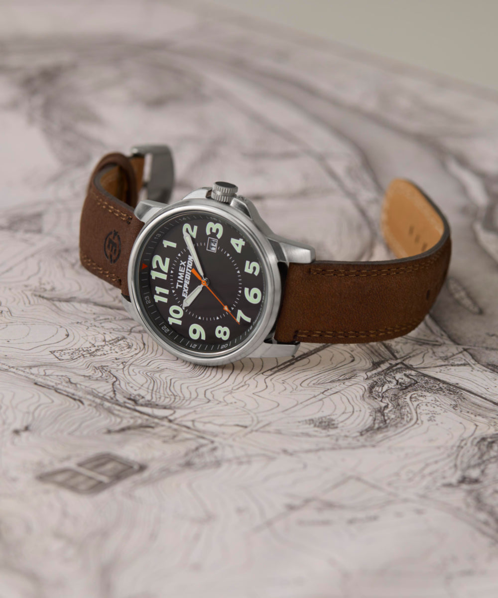 Expedition Metal Field 40mm Leather Strap Watch - T44921 | Timex US