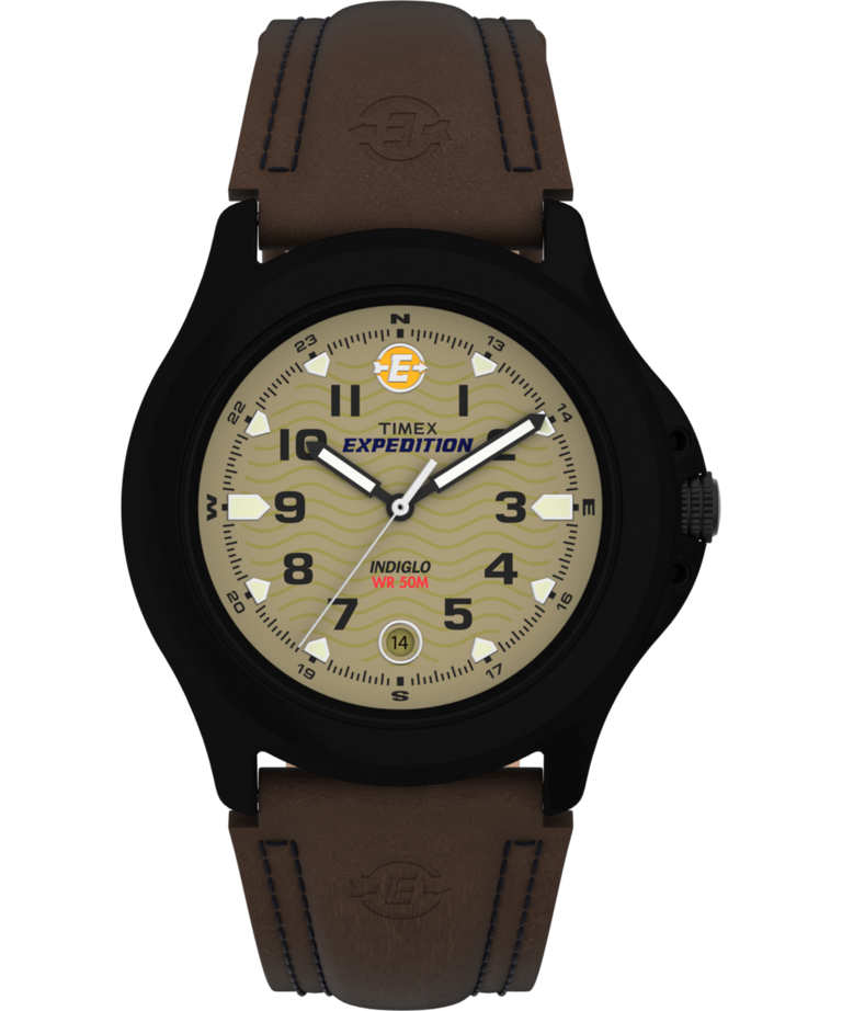 T47012 Expedition Metal Field 40mm Leather Strap Watch Primary Image