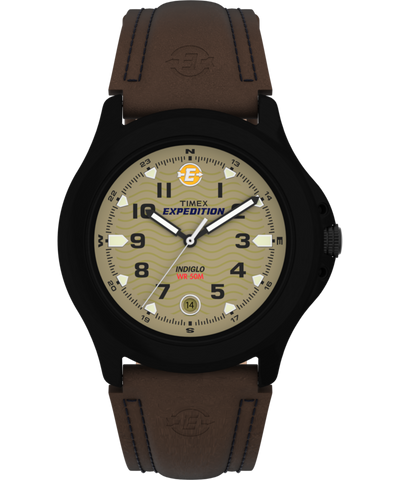 T47012 Expedition Metal Field 40mm Leather Strap Watch Primary Image