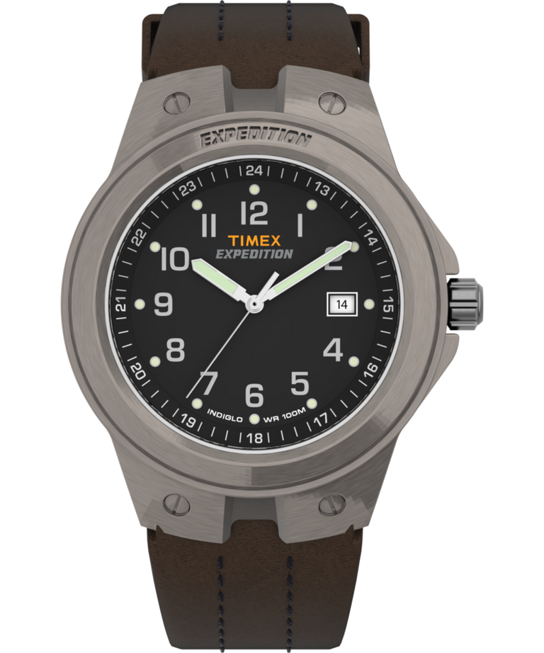 T49631 Expedition Metal Tech 40mm Leather Strap Watch Primary Image