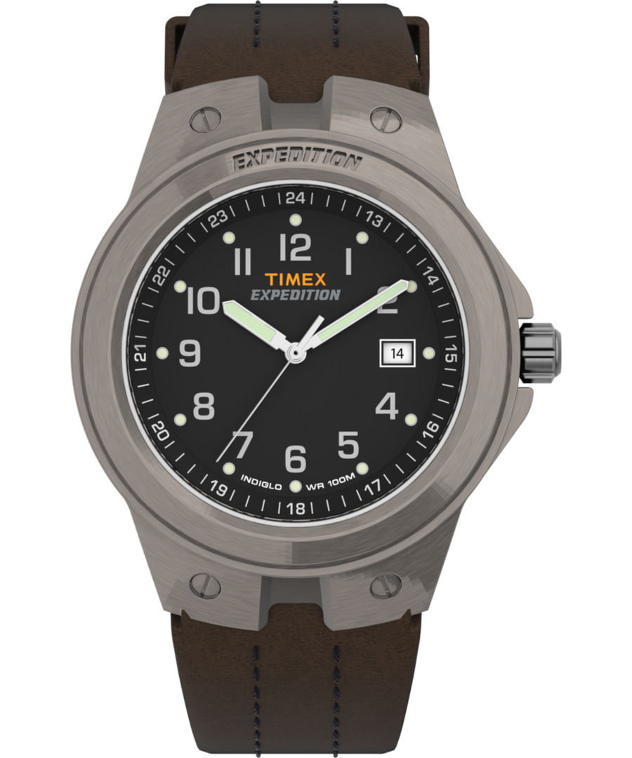 T49631 Expedition Metal Tech 40mm Leather Strap Watch Primary Image