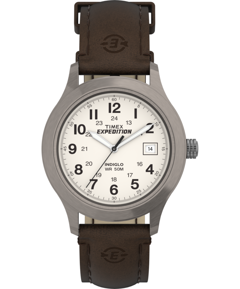 Timex Expedition Metal Field 40mm Leather Strap Watch