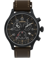 T49905 Expedition Field Chronograph 43mm Leather Watch Primary Image