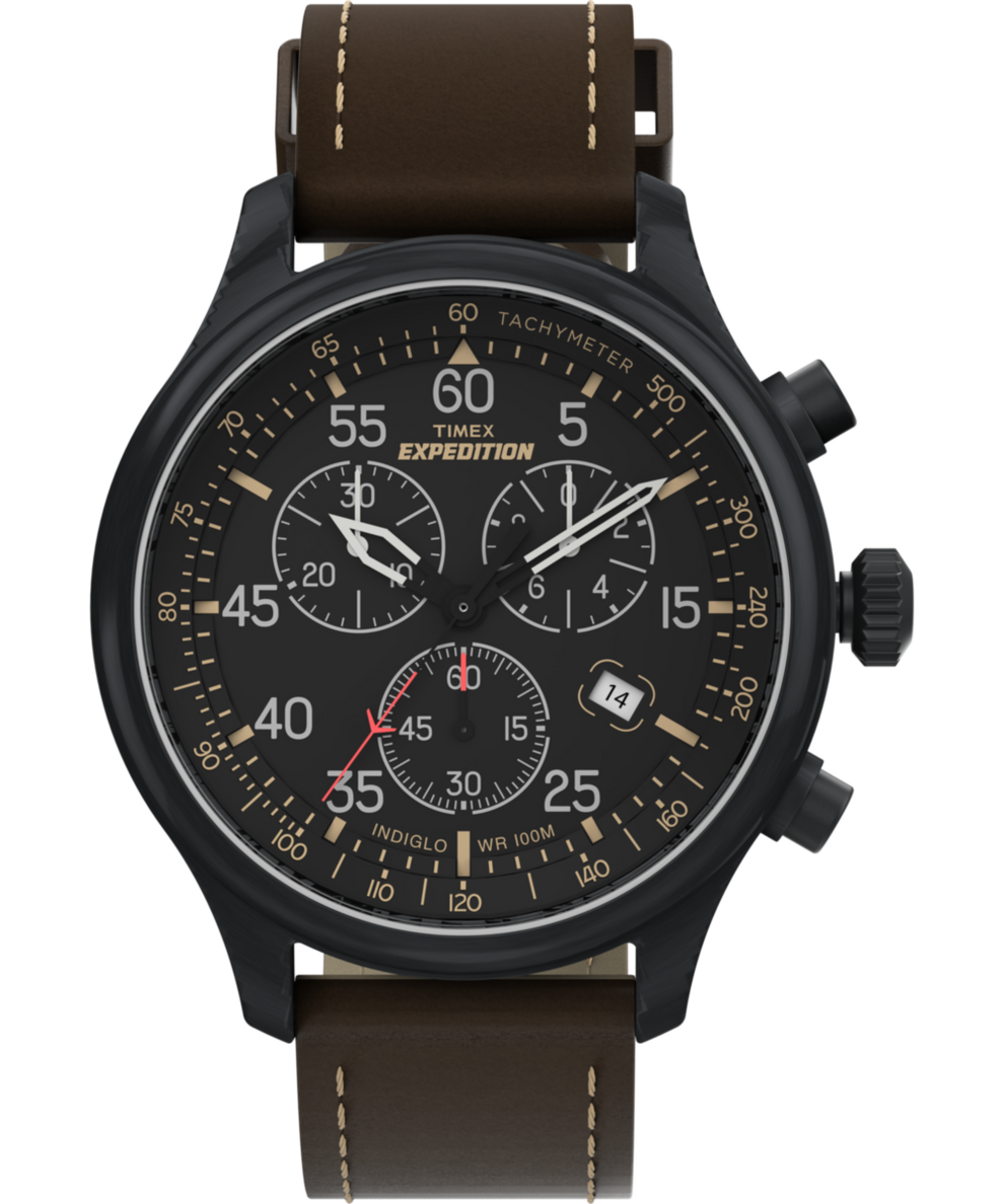 T49905 Expedition Field Chronograph de 43 mm con correa de piel: imagen principal