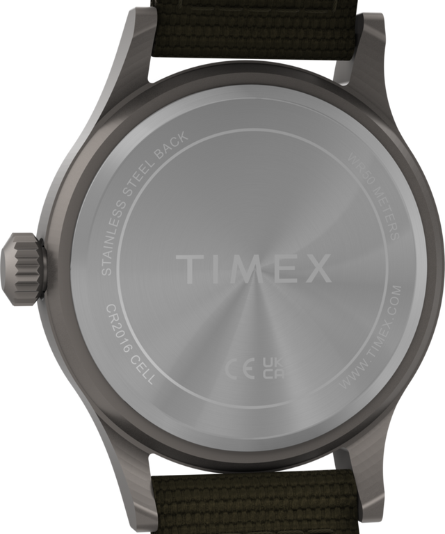 T49961 Expedition Scout 40mm Fabric Strap Watch Caseback Image