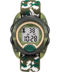 T71912 TIMEX TIME MACHINES® 34mm Green Camo Elastic Fabric Kids Digital Watch Primary Image