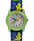 T72881 TIMEX TIME MACHINES® 29mm Green Gecko Elastic Fabric Kids Watch Primary Image