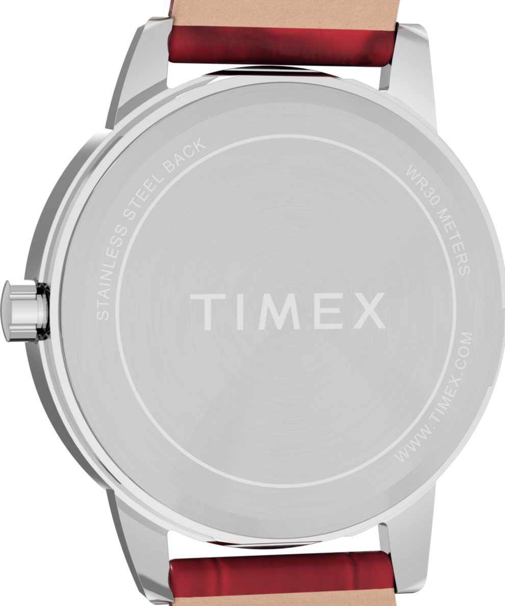 TW2P68700 Easy Reader® 30mm Leather Strap Watch Caseback Image