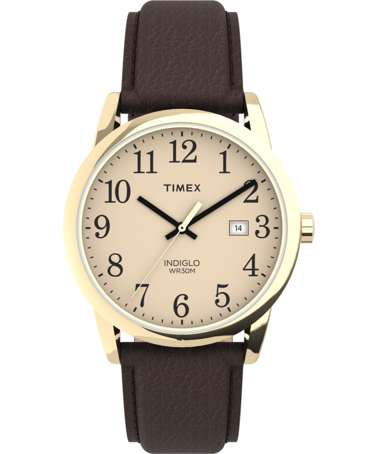 Easy Reader 38mm Leather Strap Watch - TW2P75800 | Timex US Easy Reader 38mm Leather Strap Watch - TW2P75800 | Timex US