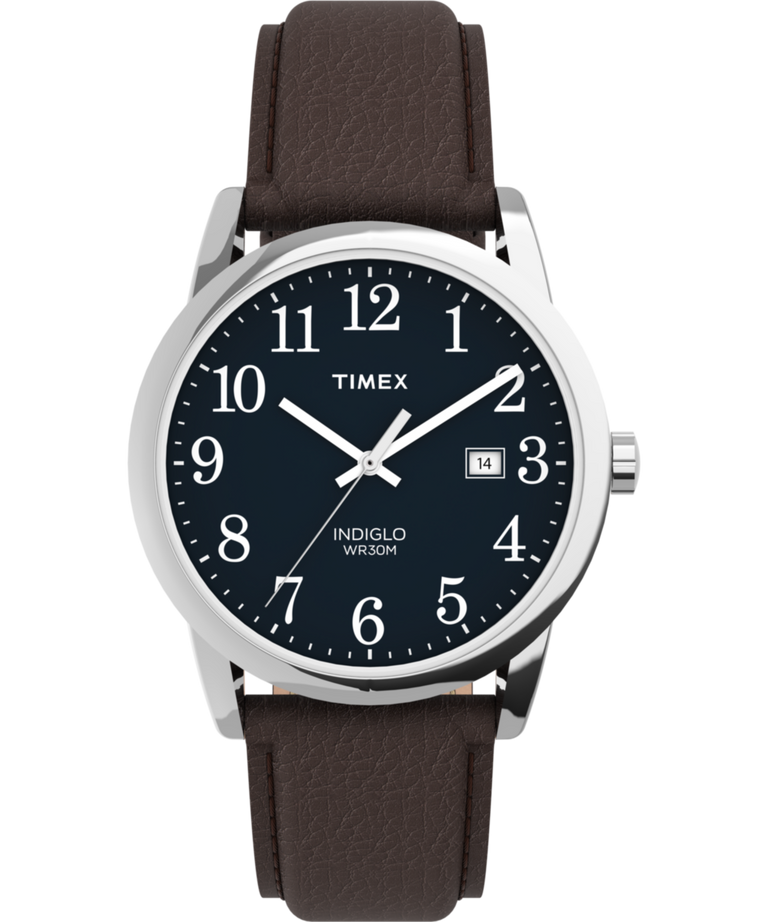 Easy Reader 38mm Leather Strap Watch - TW2P75900 | Timex US Easy Reader 38mm Leather Strap Watch - TW2P75900 | Timex US