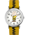 TW2R41100 Peanuts® x Timex Charlie Brown 38mm Fabric Strap Watch Primary Image