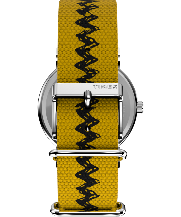TW2R41100 Peanuts® x Timex Charlie Brown 38mm Fabric Strap Watch Strap Image
