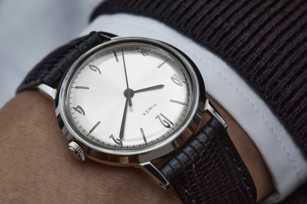 Marlin® 1965 Reissue Hand-Wound 34mm Leather Strap Watch