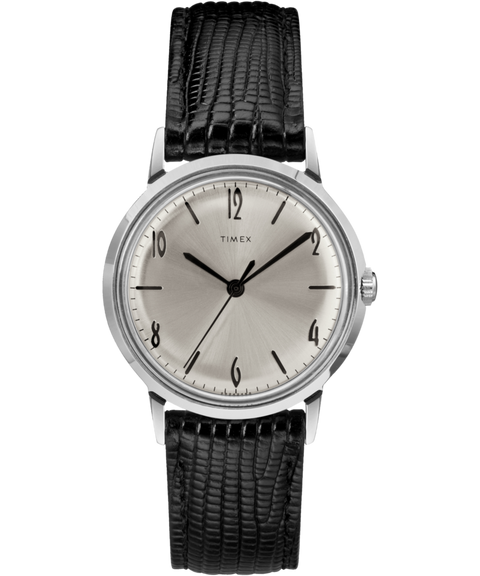Marlin® 1965 Reissue Hand-Wound 34mm Leather Strap Watch